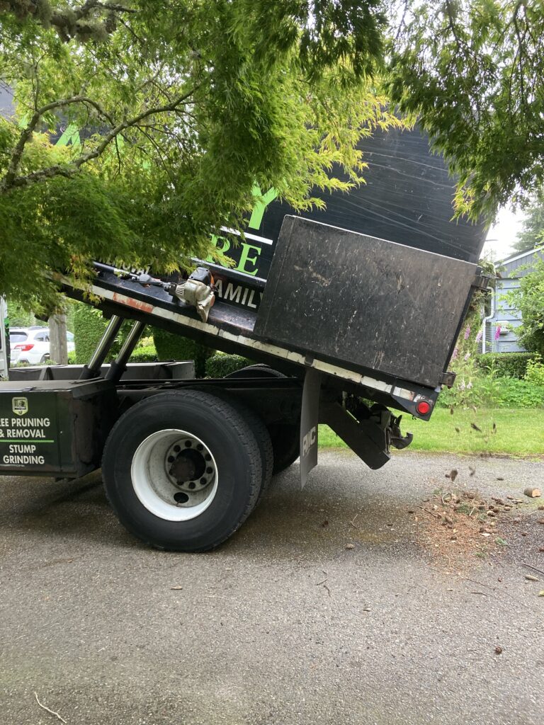 wood chip truck delivery